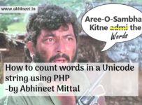 How to count words in Unicode string using PHP